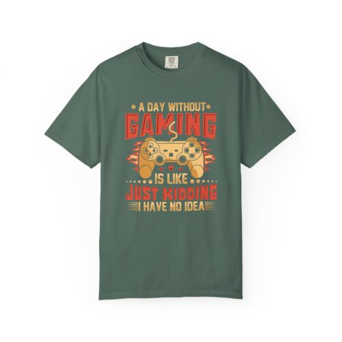 A Day Without Gaming Is Like Just Kidding I Have No Idea T-Shirt – Funny Gamer Controller Tee for Video Game Lovers & Gamers. - Image 9