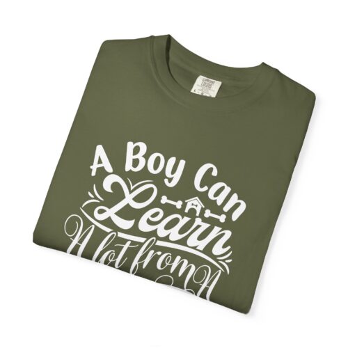 A Boy Can Learn a Lot From a Dog T-Shirt – Funny Dog Lover Tee for Boys & Dog Owners. - Image 10