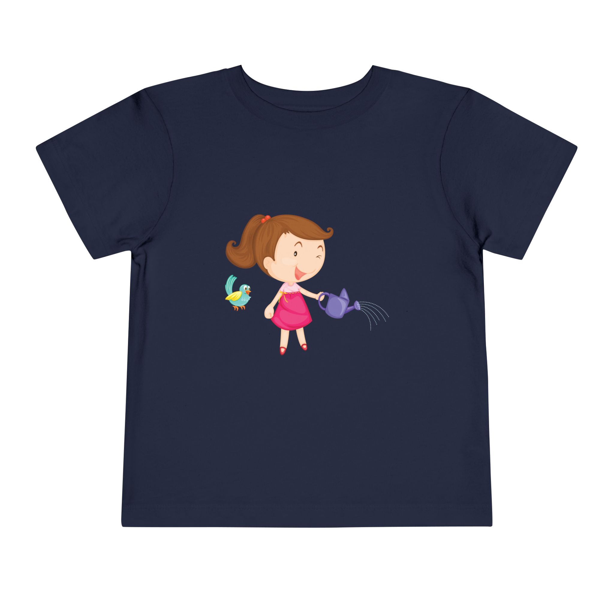 Cute Girl Watering Birds Toddler T-Shirt – Adorable Nature Garden Graphic Tee for Kids, Boys & Girls. - Image 13