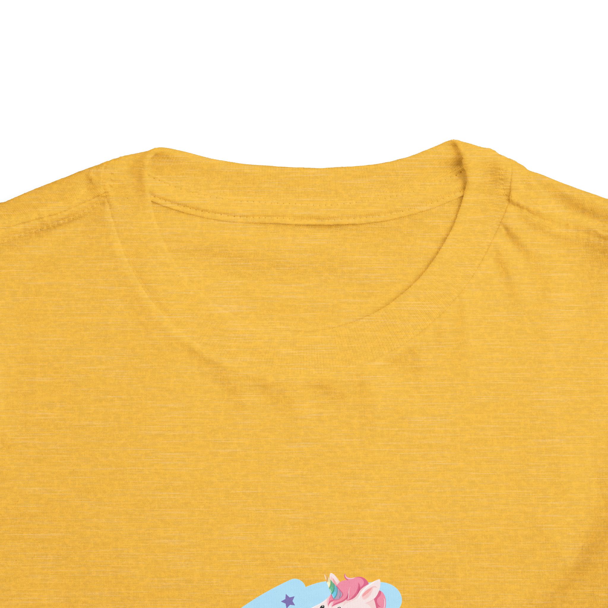 Cute Pink Unicorn on Rainbow Cloud Toddler T-Shirt – Adorable Fantasy Graphic Tee for Kids, Boys & Girls. - Image 11