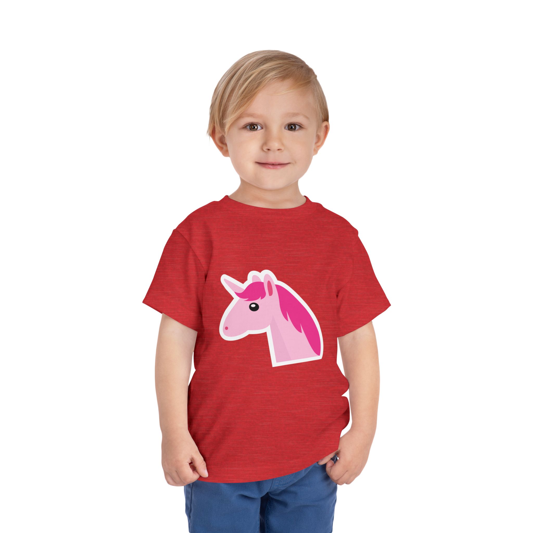 Pink Unicorn Toddler T-Shirt – Cute Magical Horse Graphic Tee for Kids, Boys & Girls. - Image 26