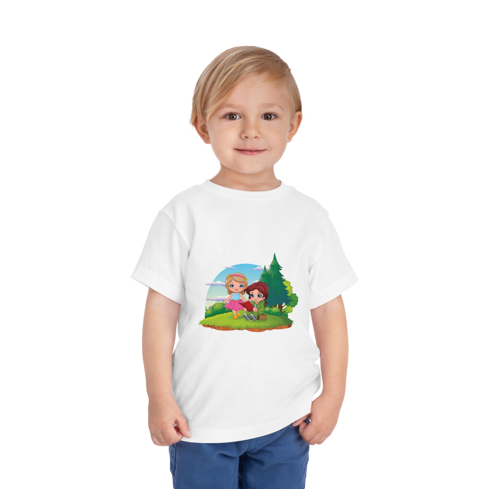 Princess Adventure Toddler T-Shirt – Cute Forest Friends Graphic Tee for Kids, Boys & Girls. - Image 6