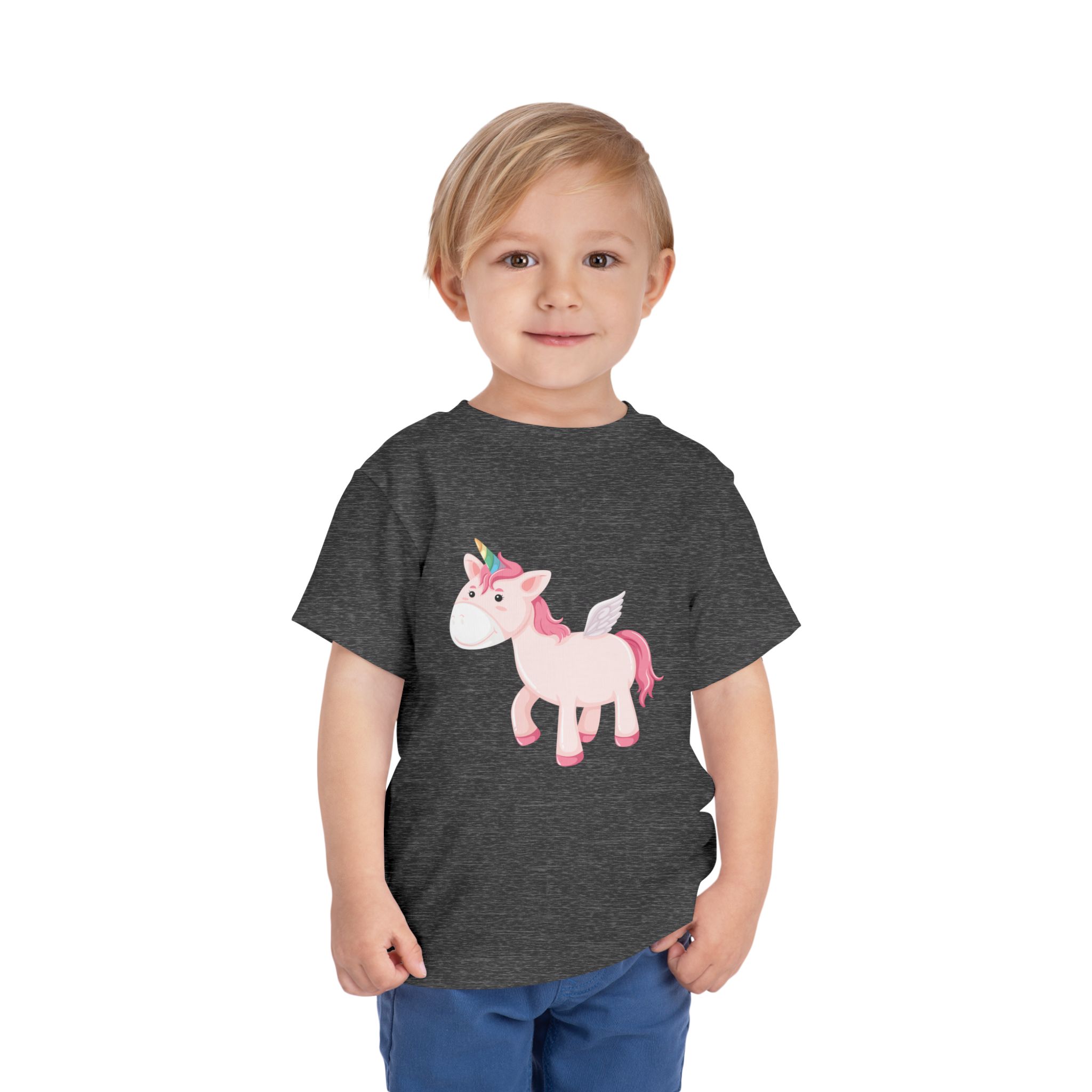 Cute Pink Pegasus Unicorn Toddler T-Shirt – Adorable Fantasy Graphic Tee for Kids, Boys & Girls. - Image 22