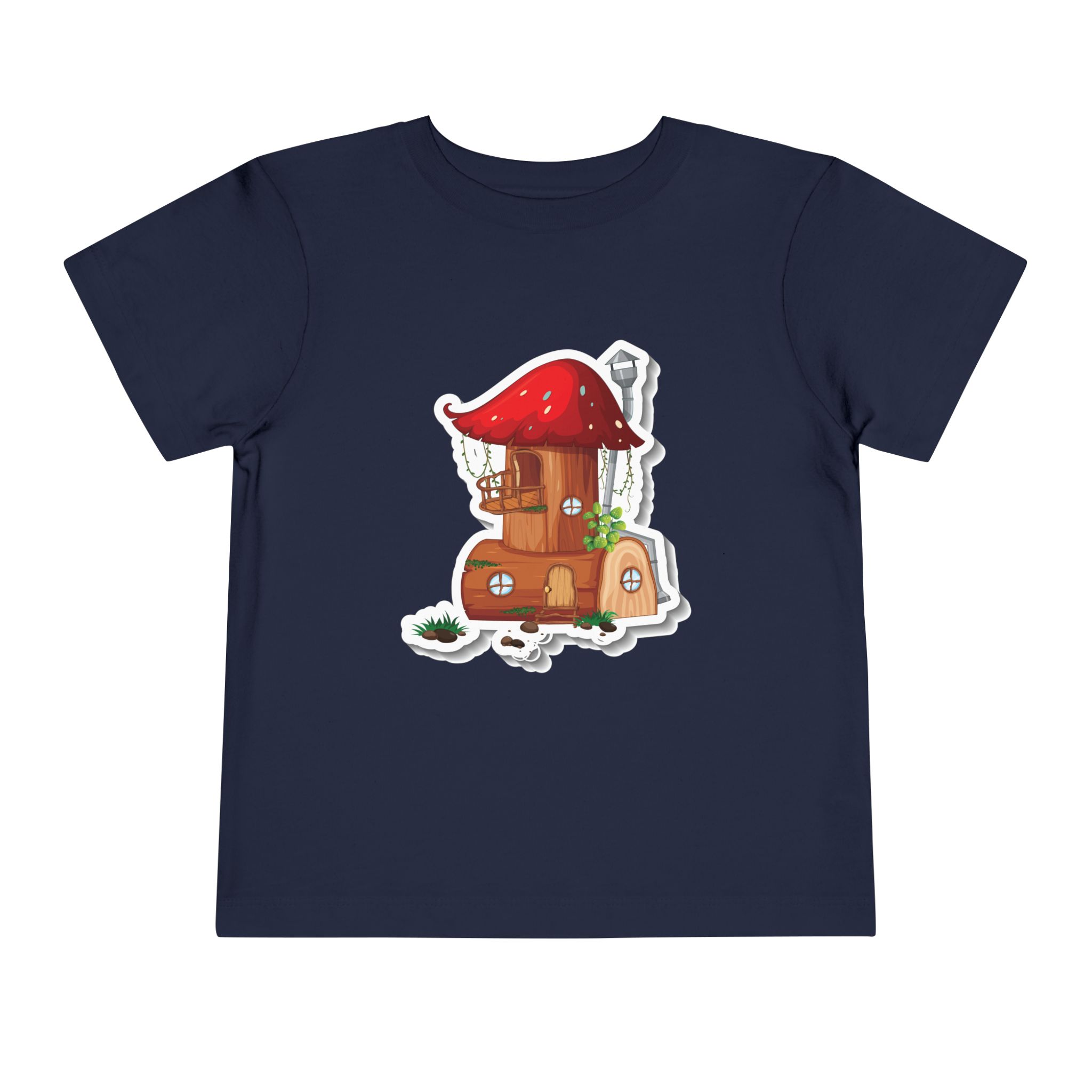 Mushroom Cottage Toddler T-Shirt – Cute Fairy House Graphic Tee for Kids, Boys & Girls. - Image 21