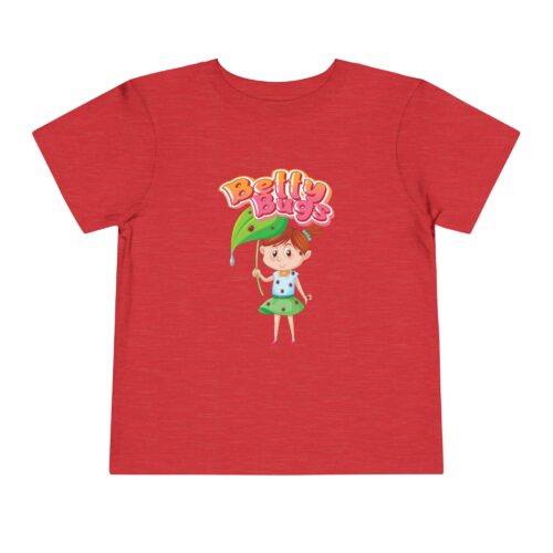 Betty Bug Toddler T-Shirt – Cute Girl Leaf Umbrella Graphic Tee for Kids & Little Girls. - Image 25