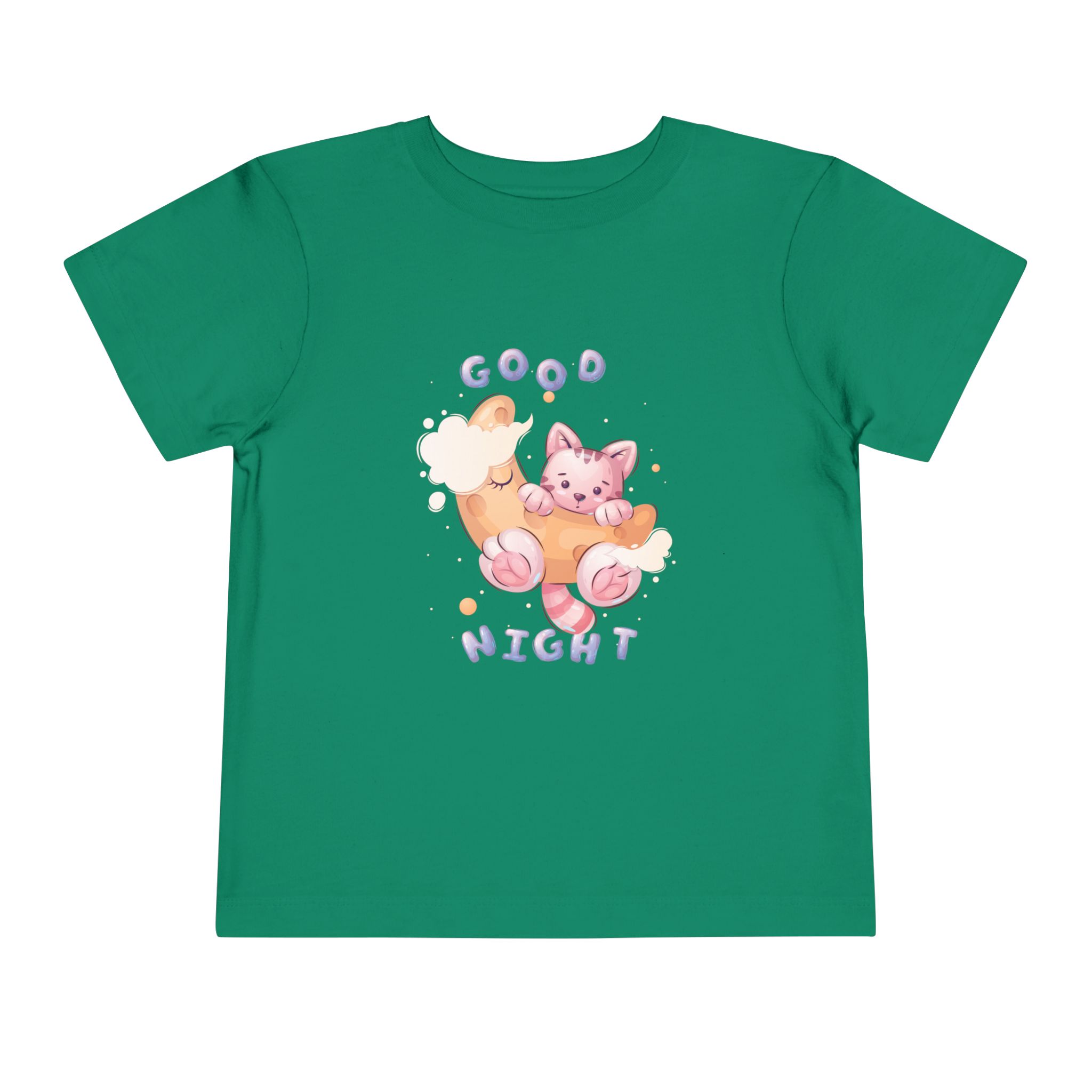 Good Night Sleeping Kitten Toddler T-Shirt – Cute Cat Graphic Tee for Kids & Toddlers. - Image 9