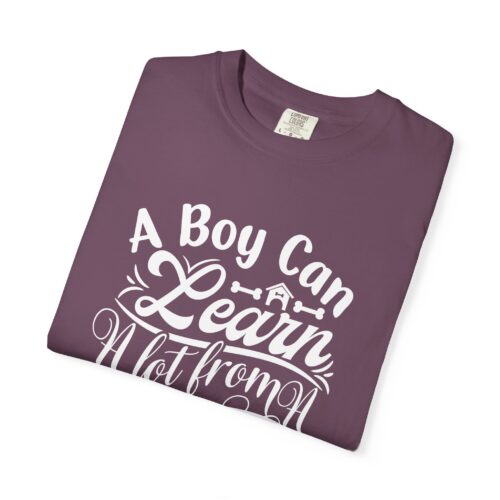 A Boy Can Learn a Lot From a Dog T-Shirt – Funny Dog Lover Tee for Boys & Dog Owners. - Image 42