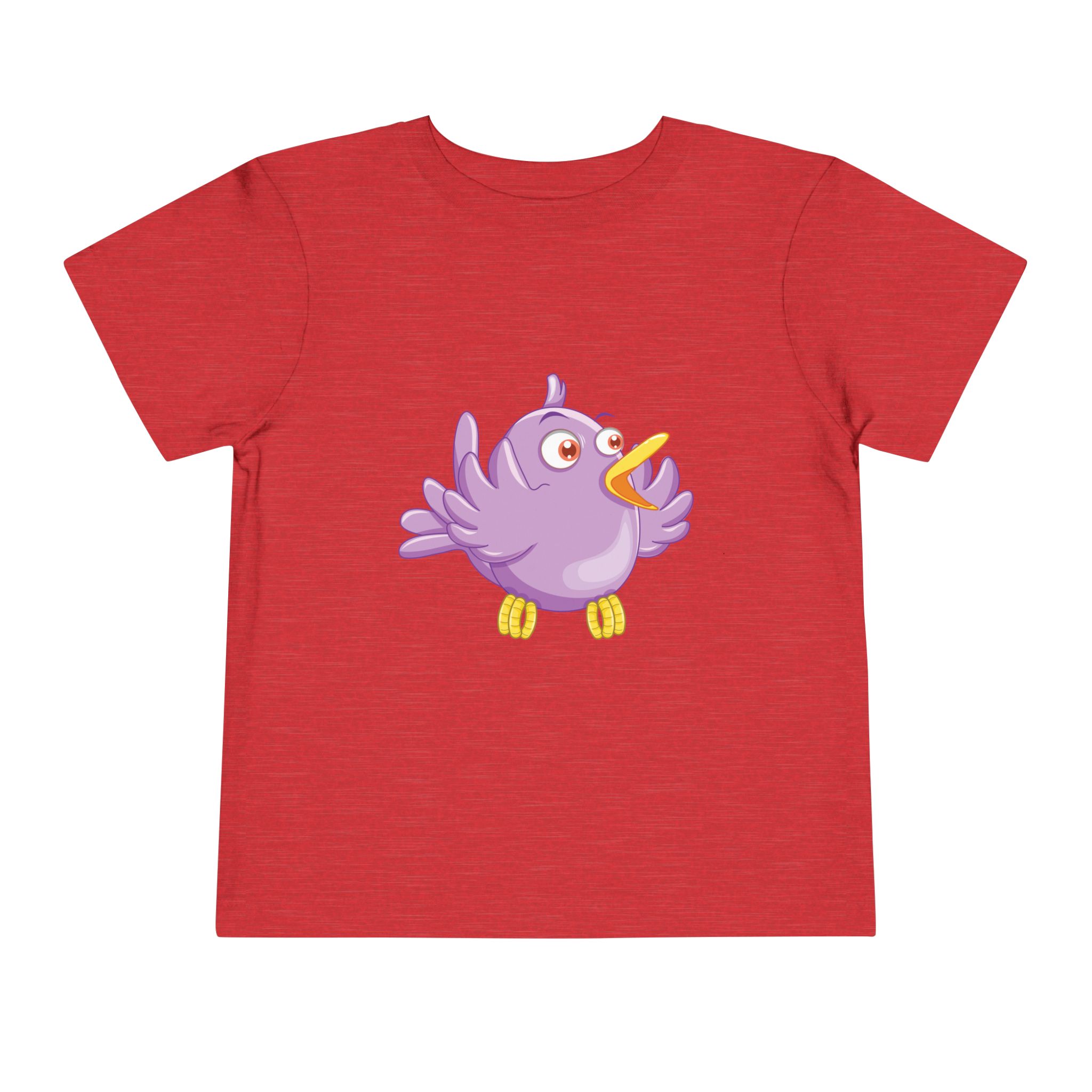 Cute Purple Cartoon Bird Toddler T-Shirt – Adorable Animal Graphic Tee for Kids, Boys & Girls. - Image 25