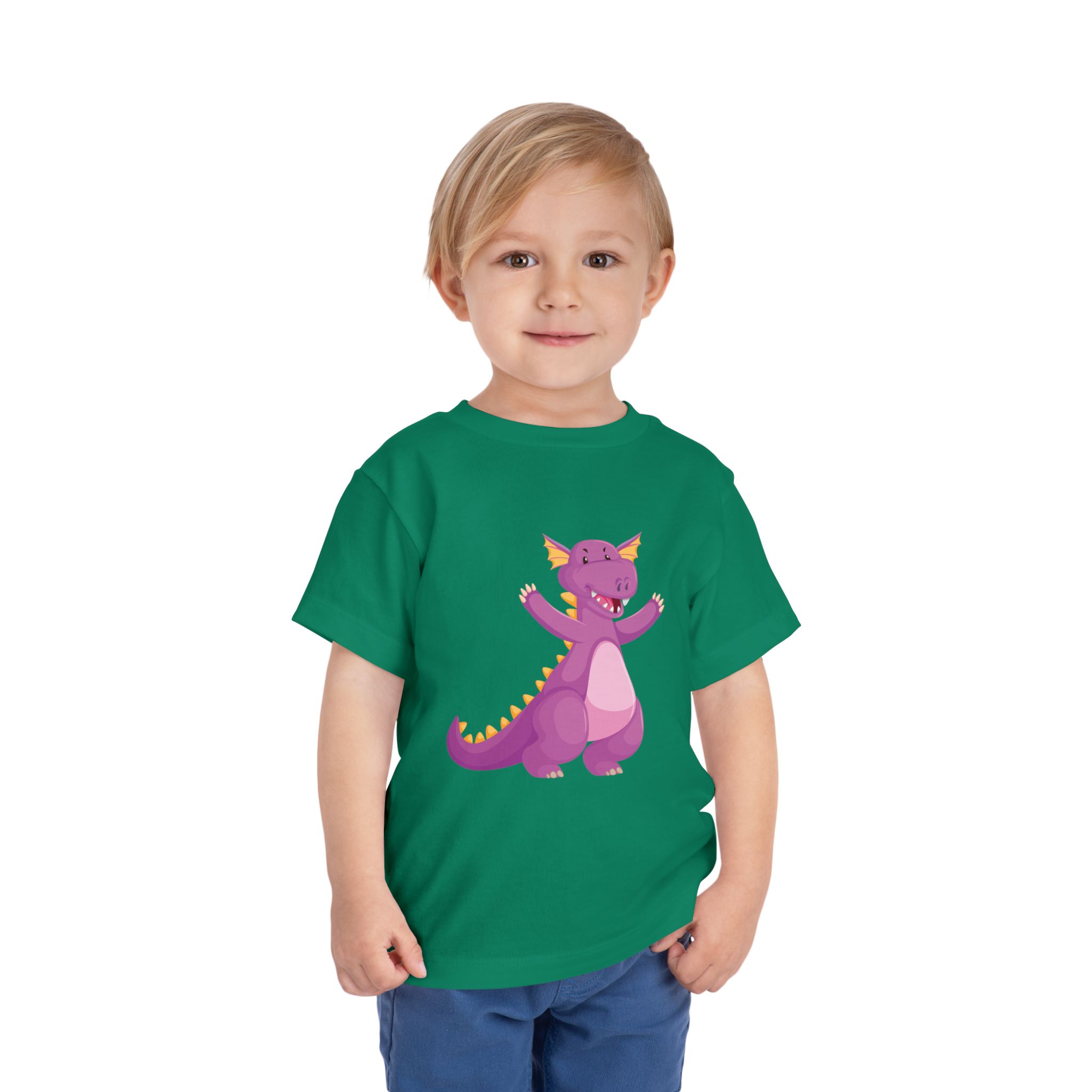 Cute Purple Dragon Toddler T-Shirt – Playful Dino Costume Graphic Tee for Kids, Boys & Girls. - Image 18