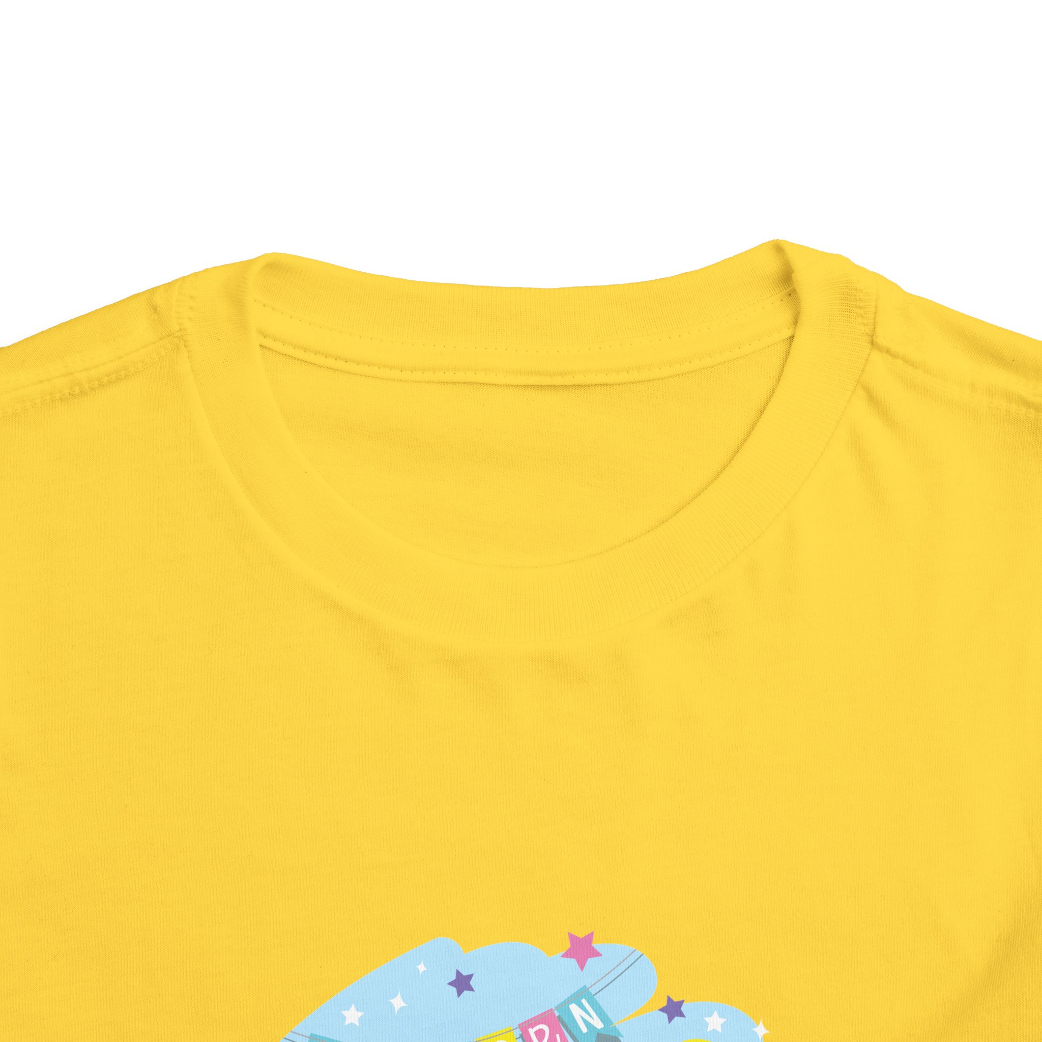 Cute Unicorn Friends on Cloud Toddler T-Shirt – Adorable Birthday Graphic Tee for Kids, Boys & Girls. - Image 11