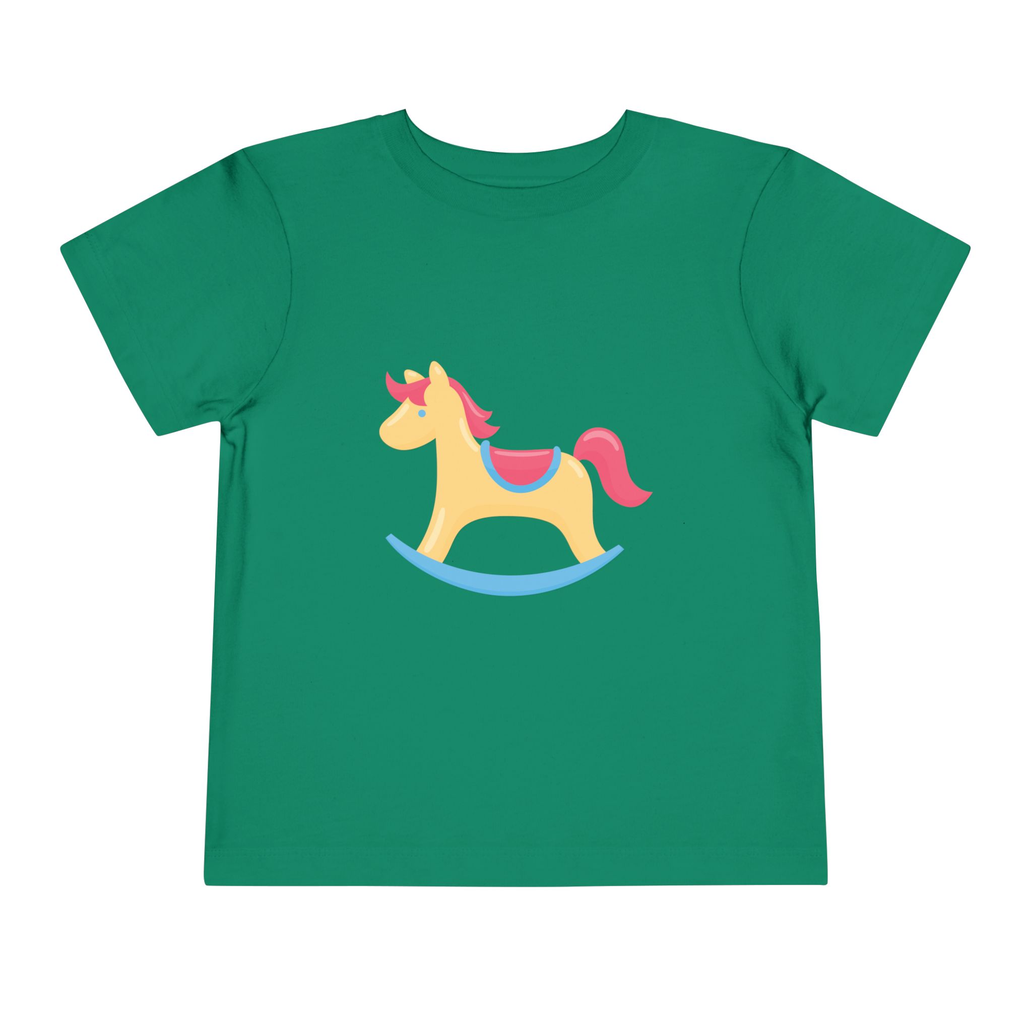 Cute Pastel Rocking Horse Toddler T-Shirt – Adorable Kids Graphic Tee for Babies, Boys & Girls. - Image 9