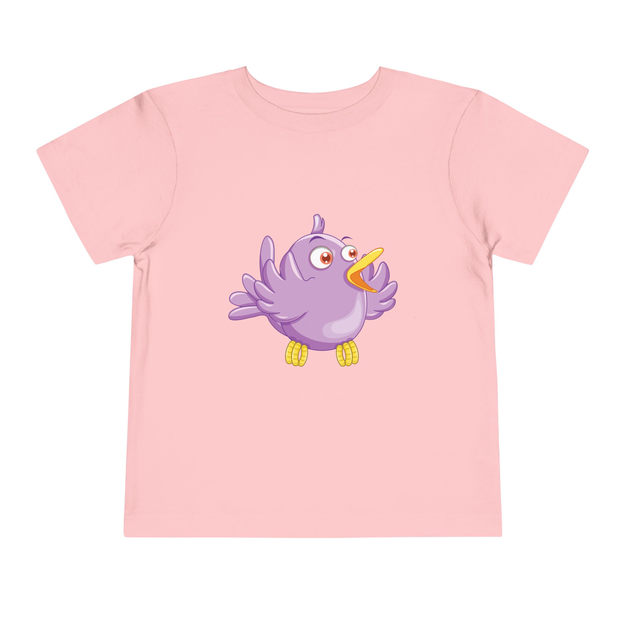 Cute Purple Cartoon Bird Toddler T-Shirt – Adorable Animal Graphic Tee for Kids, Boys & Girls. - Image 21