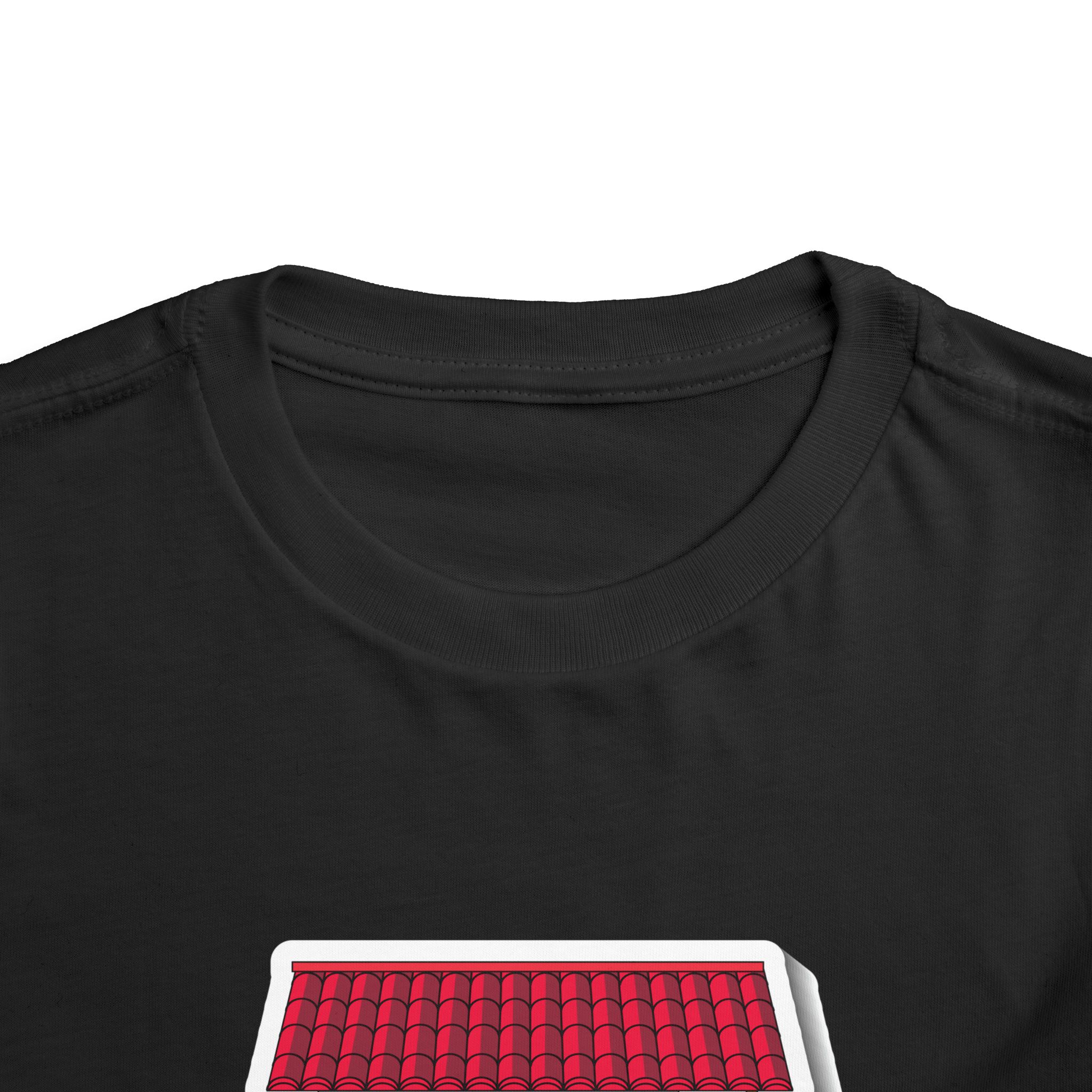 Cute Red Roof House Toddler T-Shirt – Adorable Home Illustration Graphic Tee for Kids, Boys & Girls. - Image 3