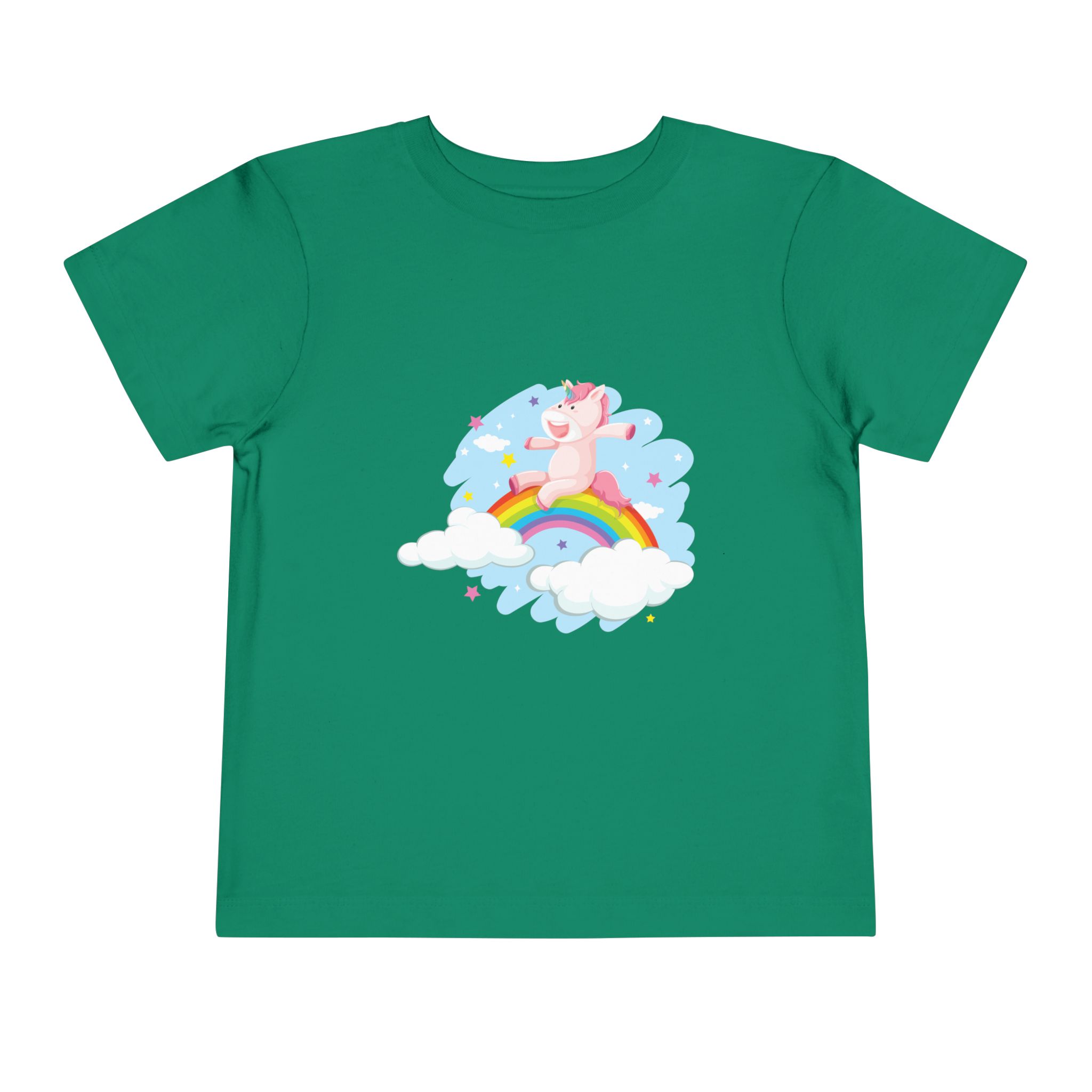 Cute Pink Unicorn on Rainbow Cloud Toddler T-Shirt – Adorable Fantasy Graphic Tee for Kids, Boys & Girls. - Image 13