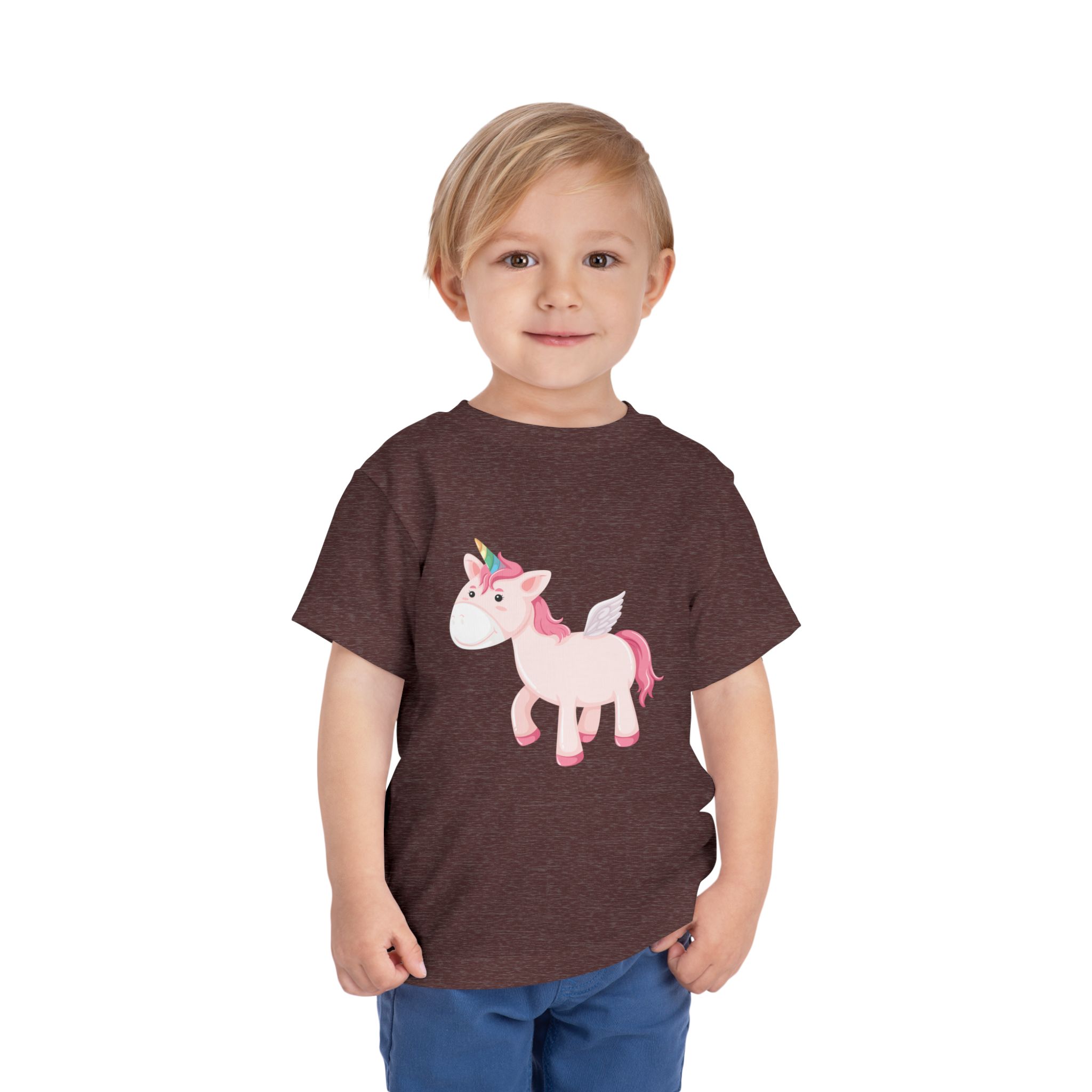 Cute Pink Pegasus Unicorn Toddler T-Shirt – Adorable Fantasy Graphic Tee for Kids, Boys & Girls. - Image 26