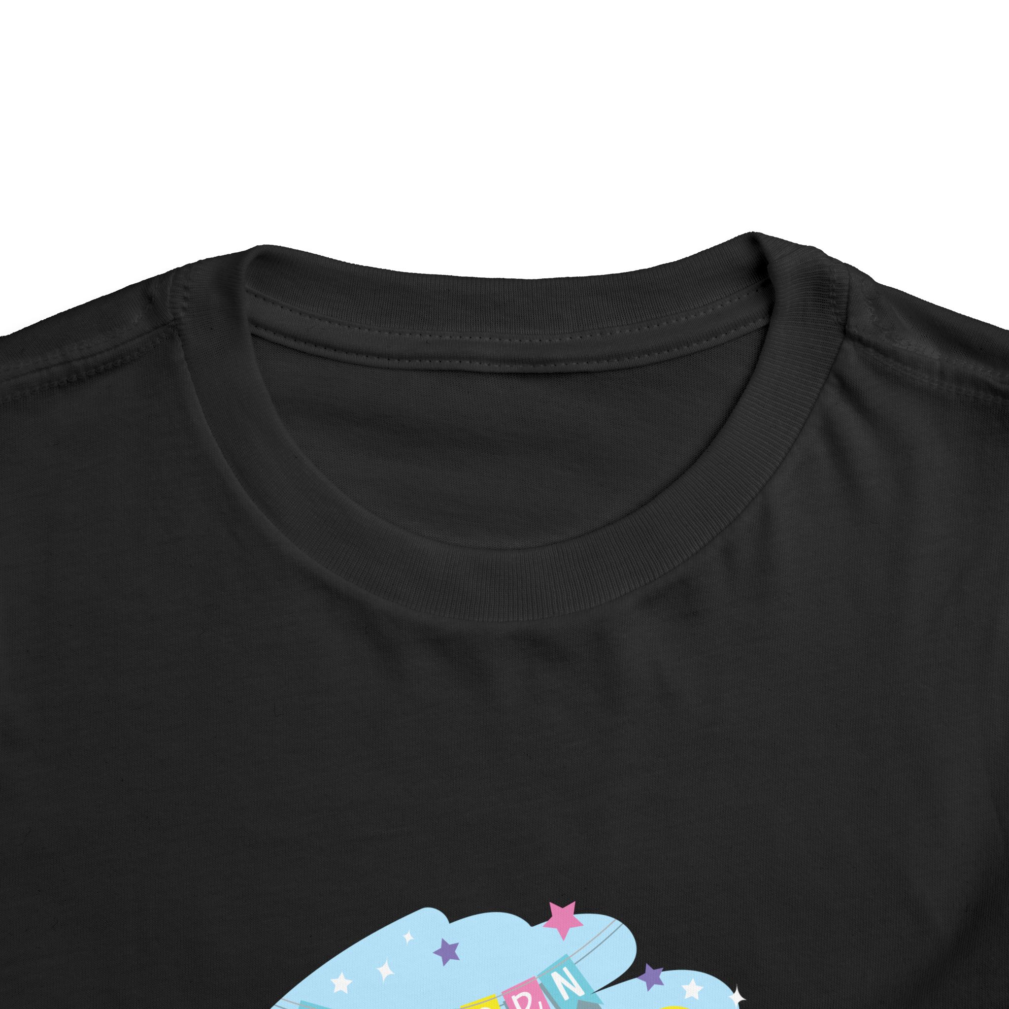 Cute Unicorn Friends on Cloud Toddler T-Shirt – Adorable Birthday Graphic Tee for Kids, Boys & Girls. - Image 7