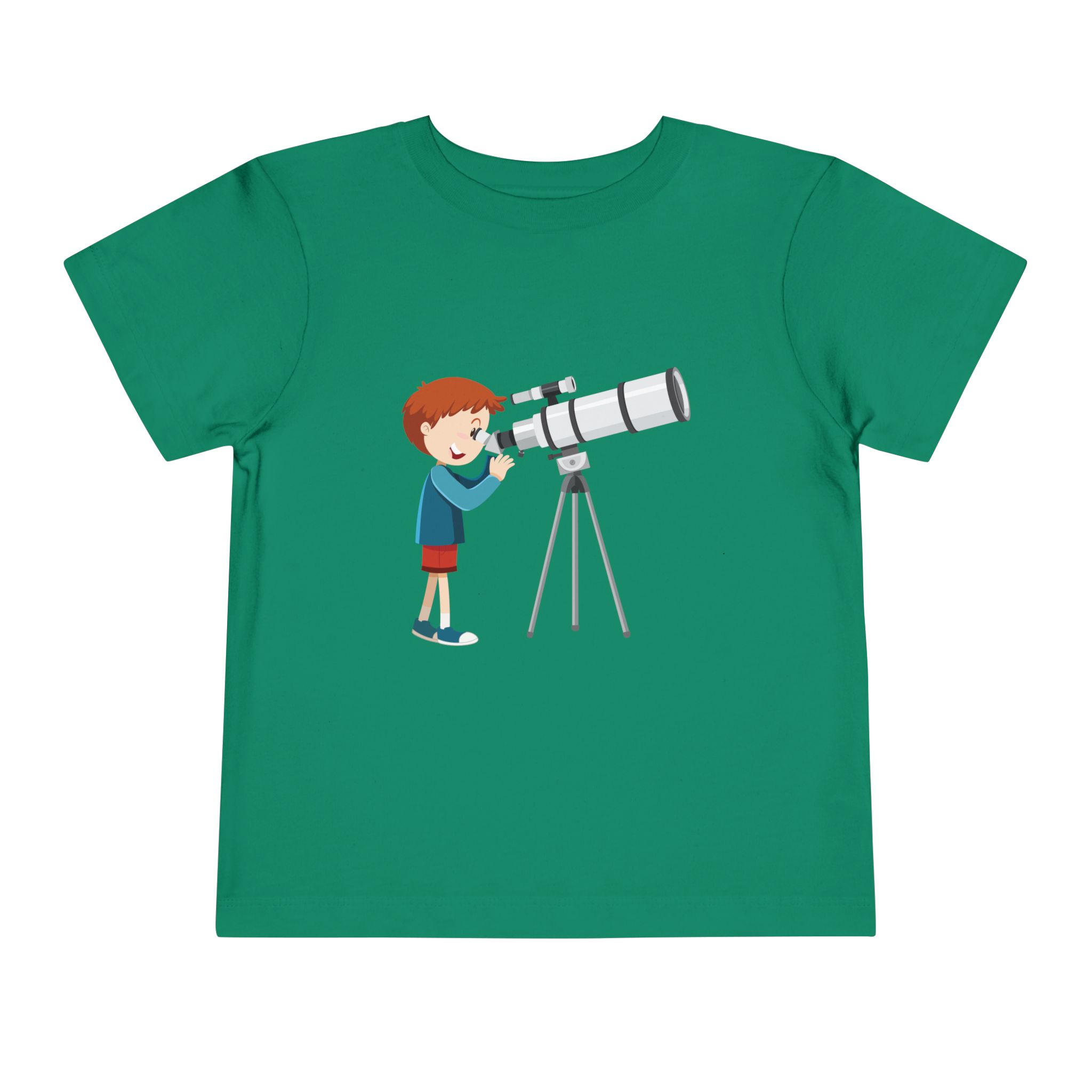 Little Astronomer Telescope Toddler T-Shirt – Cute Space Science Graphic Tee for Kids, Boys & Girls. - Image 17