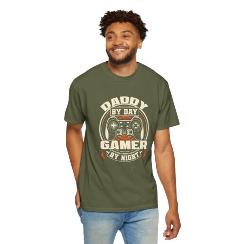 Daddy by Day Gamer by Night T-Shirt – Funny Gaming Dad Graphic Tee for Gamer Dads & Video Game Lovers. - Image 15