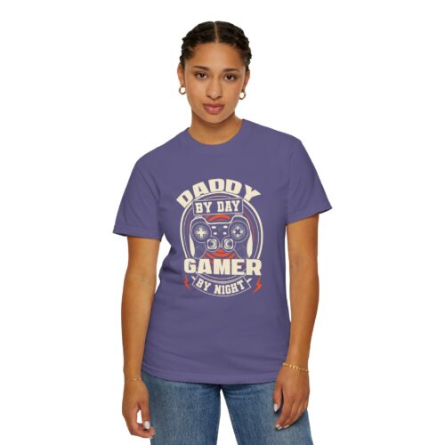 Daddy by Day Gamer by Night T-Shirt – Funny Gaming Dad Graphic Tee for Gamer Dads & Video Game Lovers. - Image 37