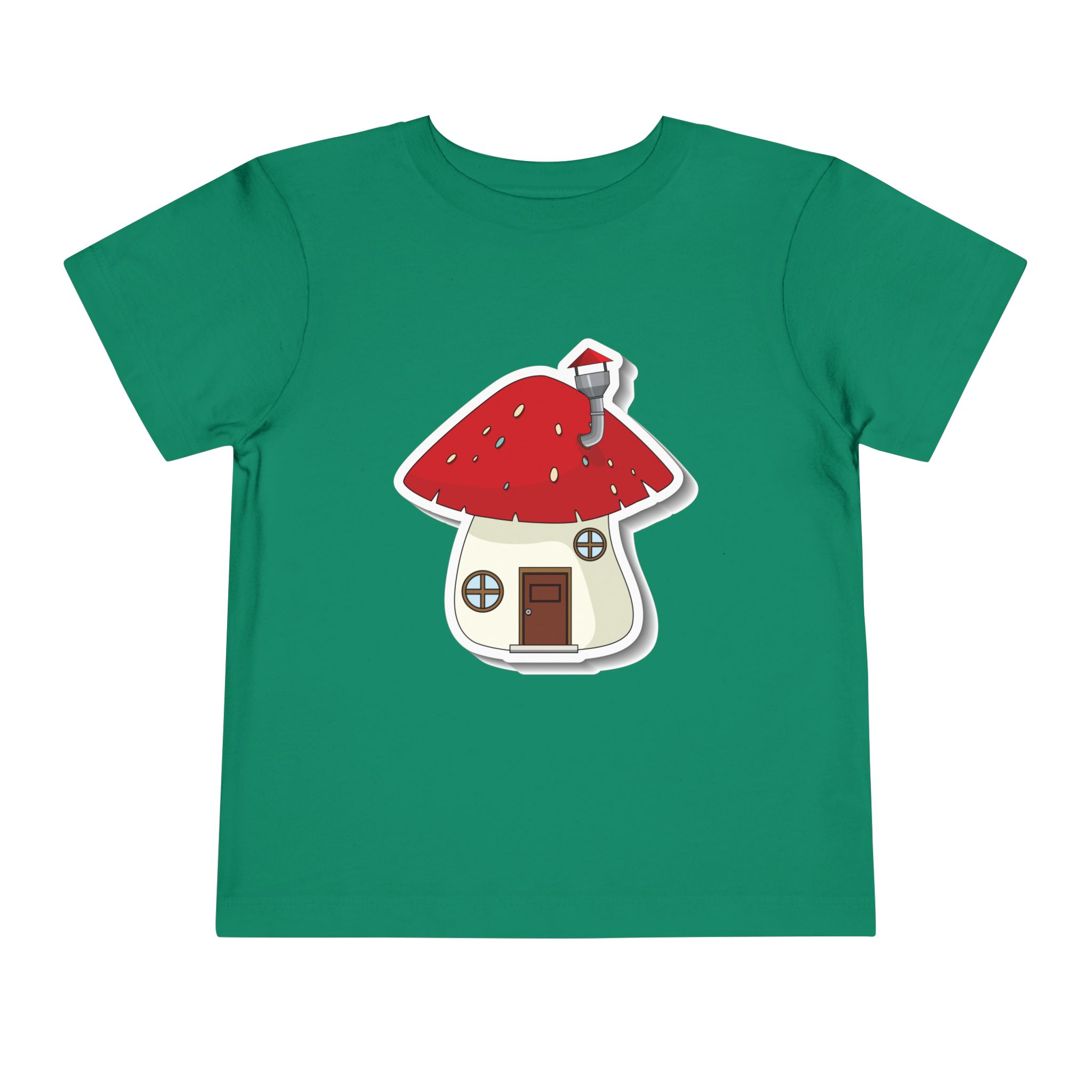 Cute Red Toadstool Cottage Toddler T-Shirt – Adorable Mushroom House Graphic Tee for Kids, Boys & Girls. - Image 13