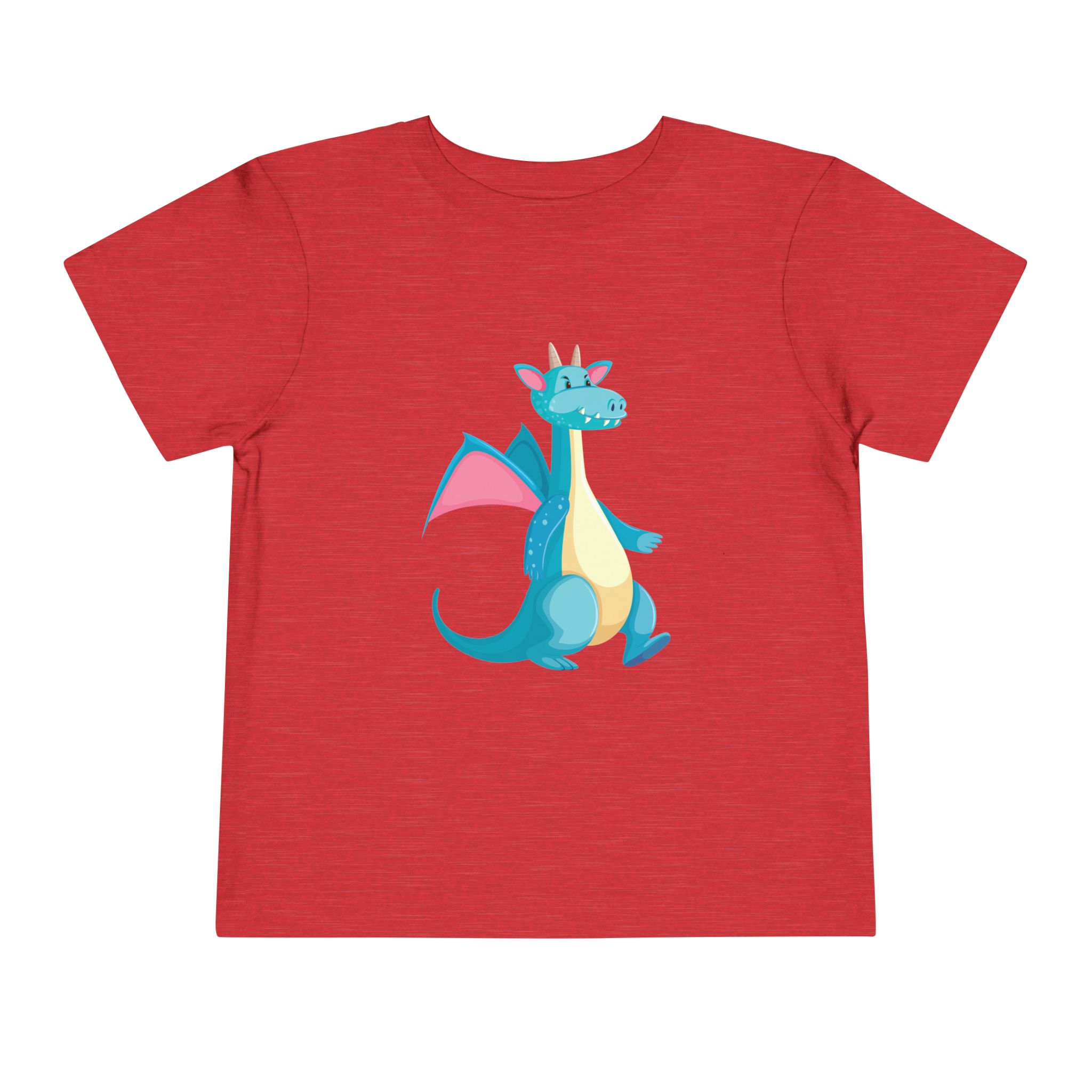 Cute Blue Walking Dragon Toddler T-Shirt – Adorable Dragon Cartoon Graphic Tee for Kids, Boys & Girls. - Image 25