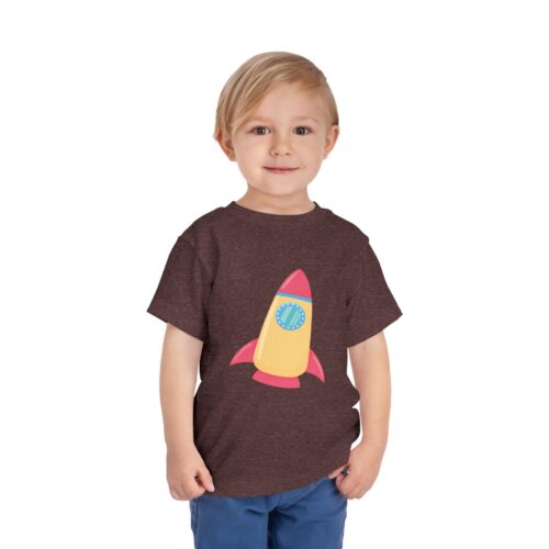 Cute Colorful Space Rocket Toddler T-Shirt – Fun Space Adventure Graphic Tee for Kids, Boys & Girls. - Image 26
