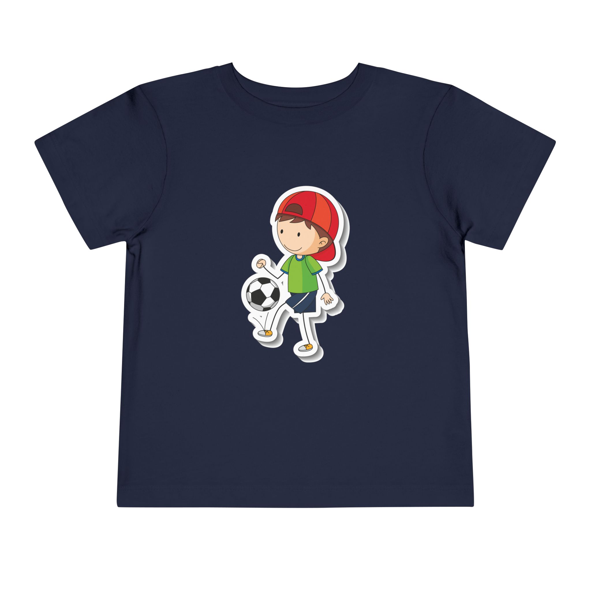 Cute Boy Kicking Soccer Ball Toddler T-Shirt – Fun Sports Graphic Tee for Kids, Boys & Girls. - Image 21