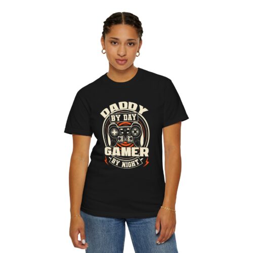 Daddy by Day Gamer by Night T-Shirt – Funny Gaming Dad Graphic Tee for Gamer Dads & Video Game Lovers. - Image 29