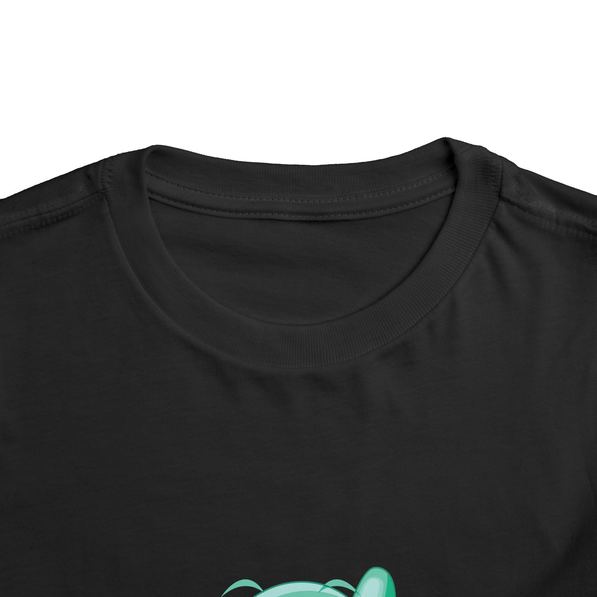 Cute Confident Green Bird Toddler T-Shirt – Adorable Cartoon Bird Graphic Tee for Kids, Boys & Girls. - Image 7