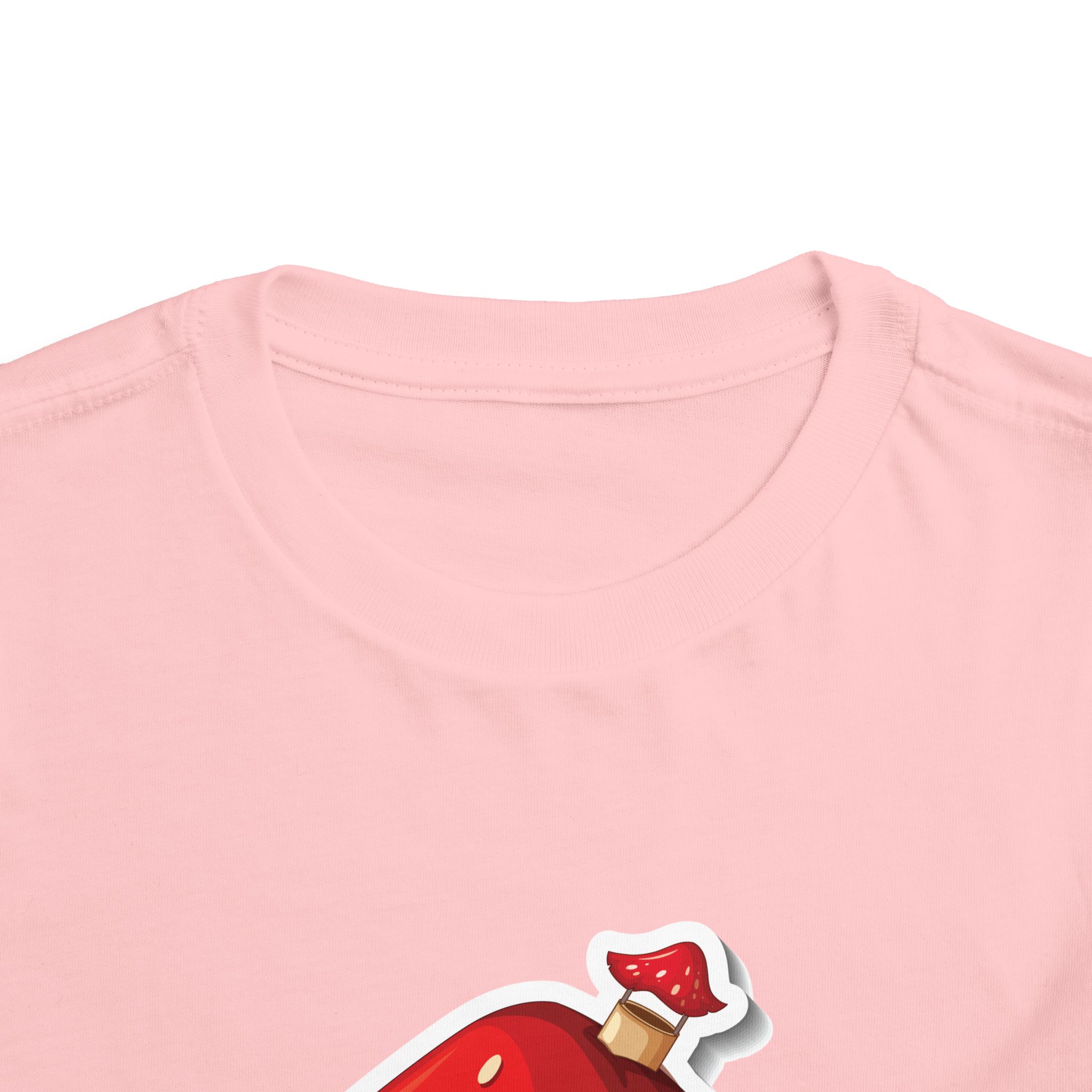 Cute Red Mushroom House Toddler T-Shirt – Adorable Cottage Graphic Tee for Kids, Boys & Girls. - Image 23