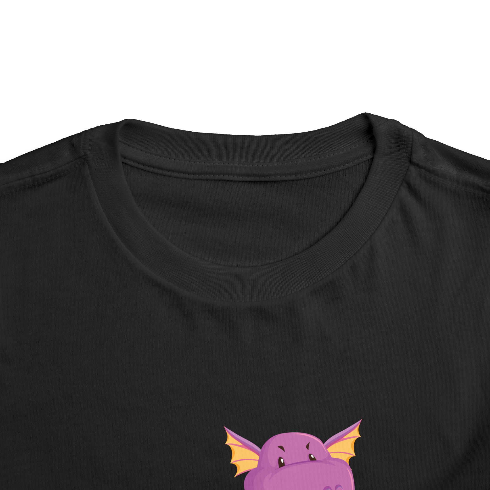 Cute Purple Dragon Toddler T-Shirt – Playful Dino Costume Graphic Tee for Kids, Boys & Girls. - Image 7