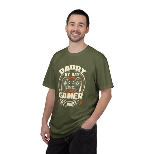 Daddy by Day Gamer by Night T-Shirt – Funny Gaming Dad Graphic Tee for Gamer Dads & Video Game Lovers. - Image 11