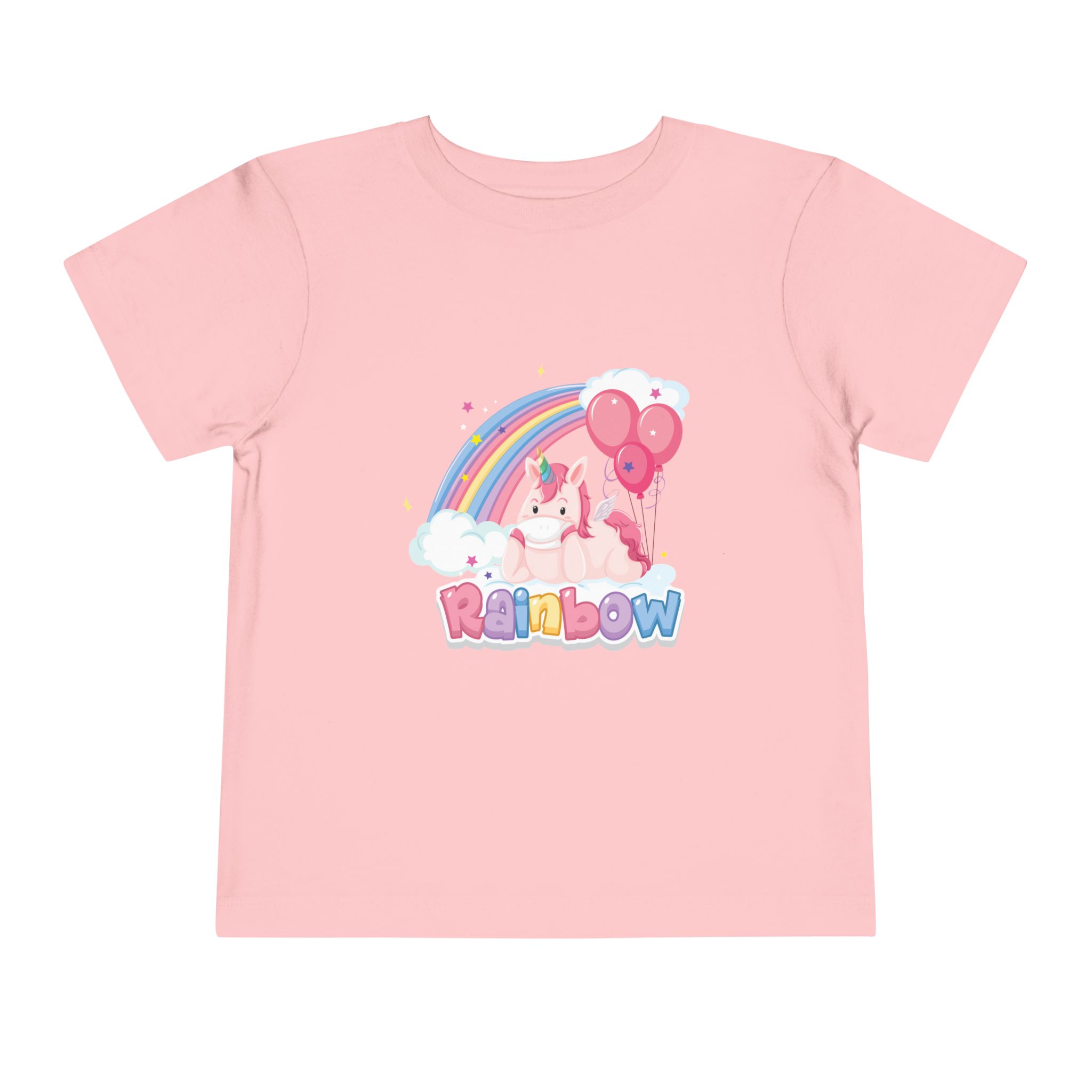 Cute Pink Bunny Rainbow Toddler T-Shirt – Adorable Rainbow Graphic Tee for Kids, Boys & Girls. - Image 21