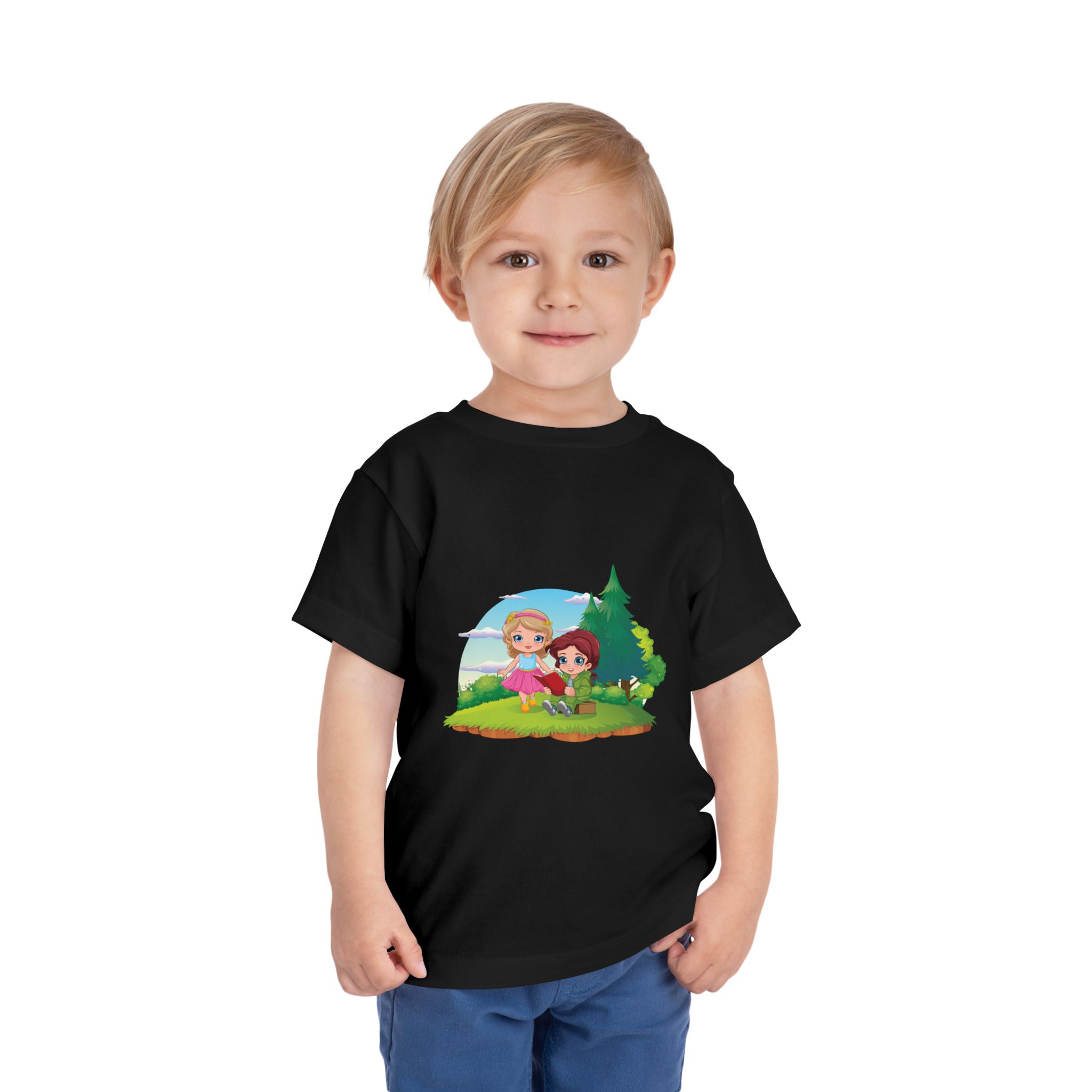 Princess Adventure Toddler T-Shirt – Cute Forest Friends Graphic Tee for Kids, Boys & Girls. - Image 10
