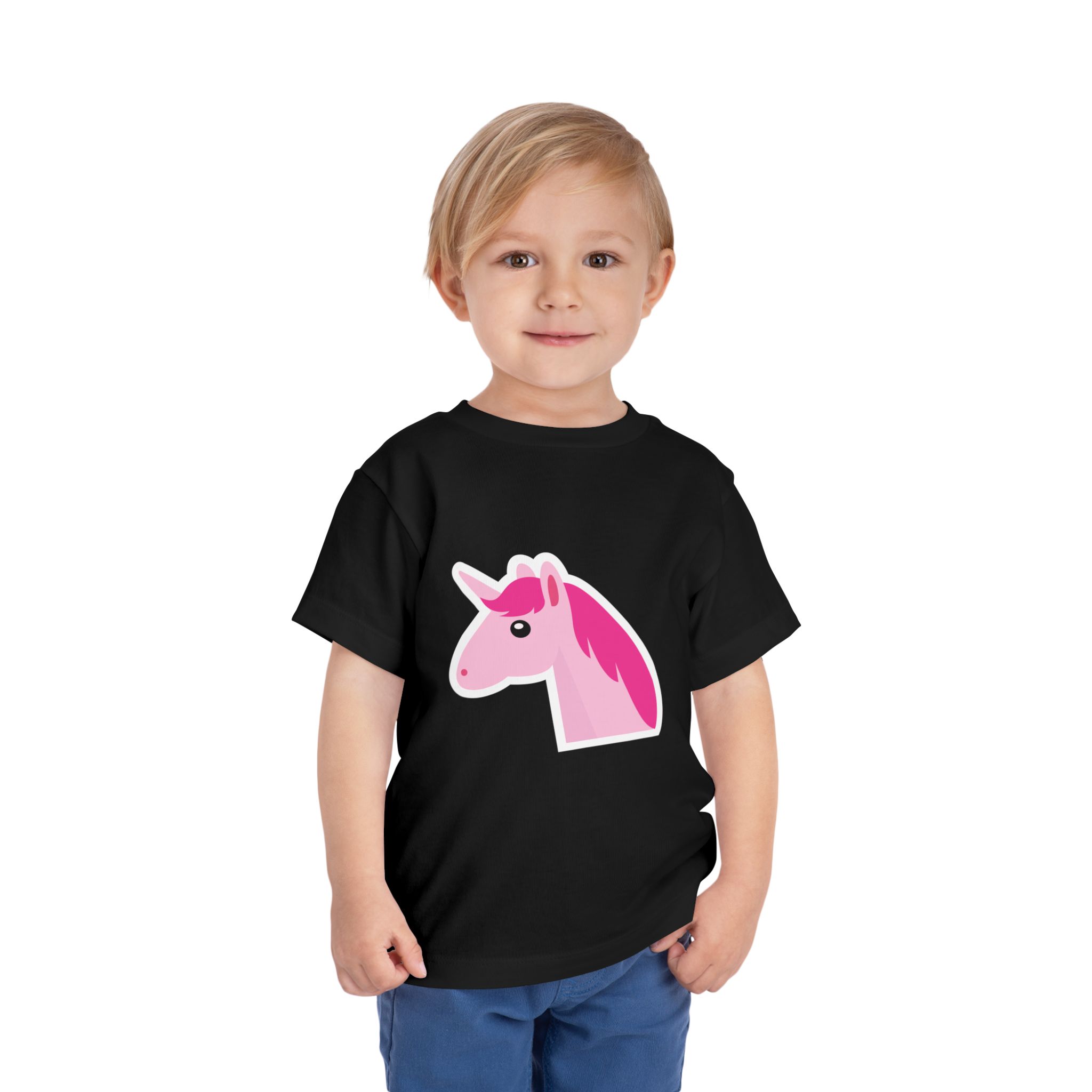 Pink Unicorn Toddler T-Shirt – Cute Magical Horse Graphic Tee for Kids, Boys & Girls. - Image 6