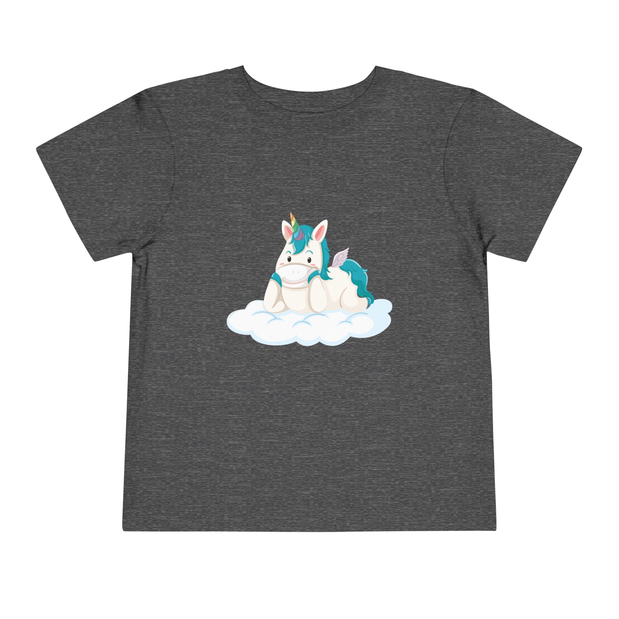 Cute Blue Unicorn on Cloud Toddler T-Shirt – Adorable Fantasy Graphic Tee for Kids, Boys & Girls. - Image 21