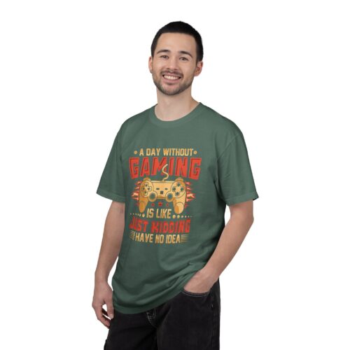 A Day Without Gaming Is Like Just Kidding I Have No Idea T-Shirt – Funny Gamer Controller Tee for Video Game Lovers & Gamers. - Image 11