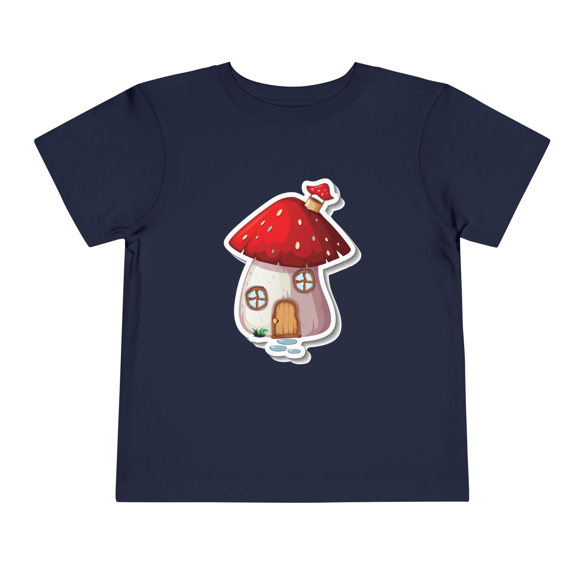 Cute Red Mushroom House Toddler T-Shirt – Adorable Cottage Graphic Tee for Kids, Boys & Girls. - Image 17