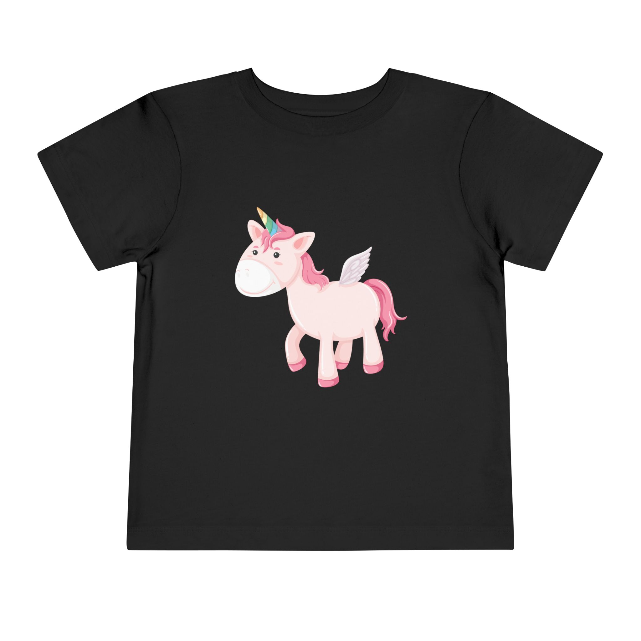 Cute Pink Pegasus Unicorn Toddler T-Shirt – Adorable Fantasy Graphic Tee for Kids, Boys & Girls. - Image 5