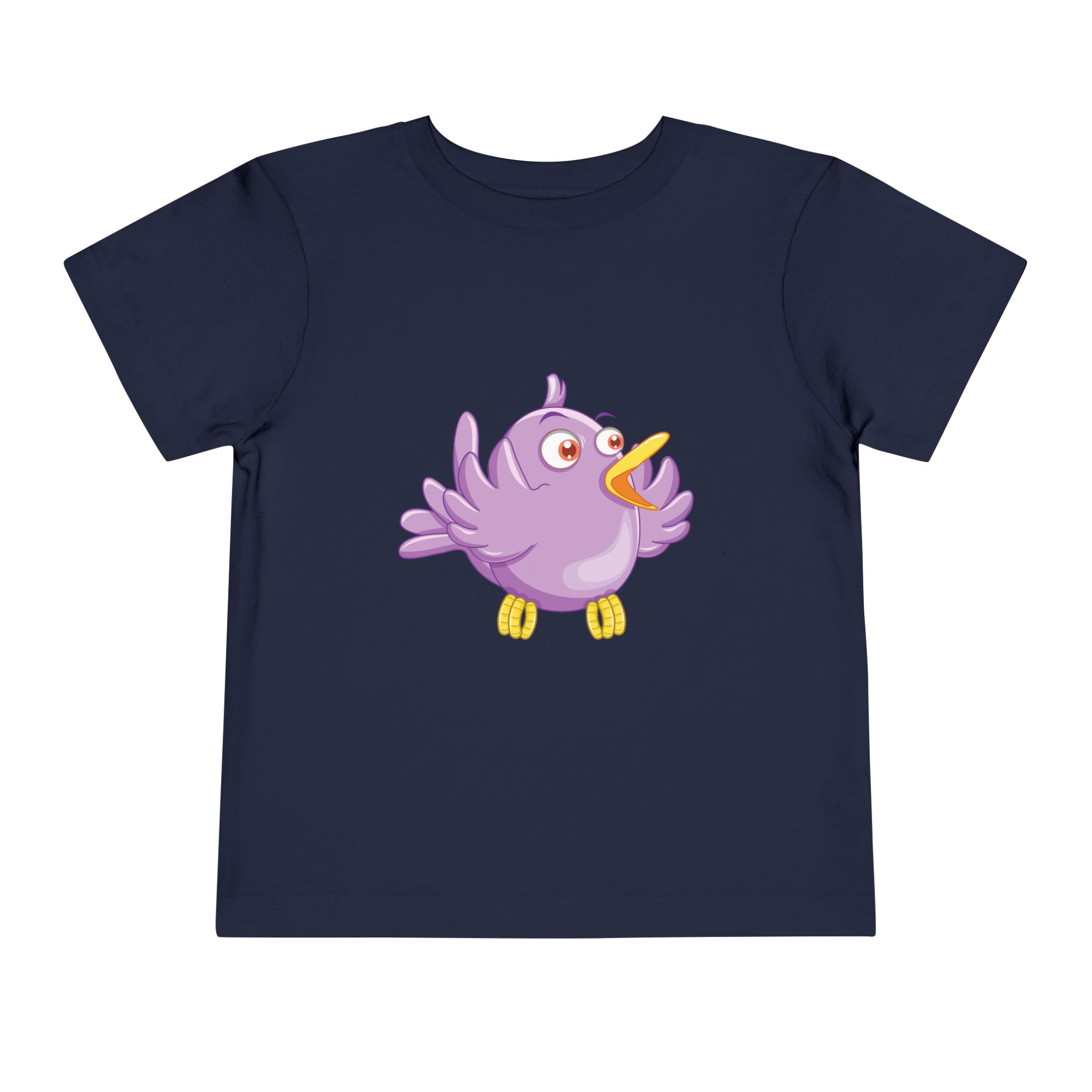 Cute Purple Cartoon Bird Toddler T-Shirt – Adorable Animal Graphic Tee for Kids, Boys & Girls. - Image 17