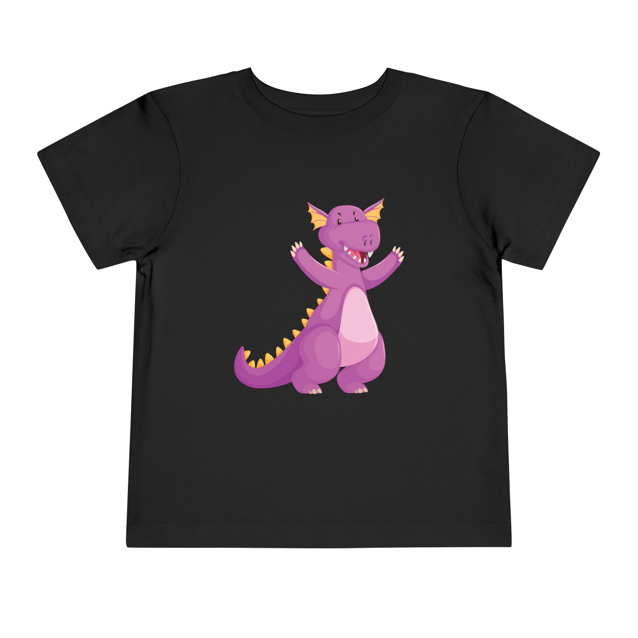 Cute Purple Dragon Toddler T-Shirt – Playful Dino Costume Graphic Tee for Kids, Boys & Girls. - Image 5