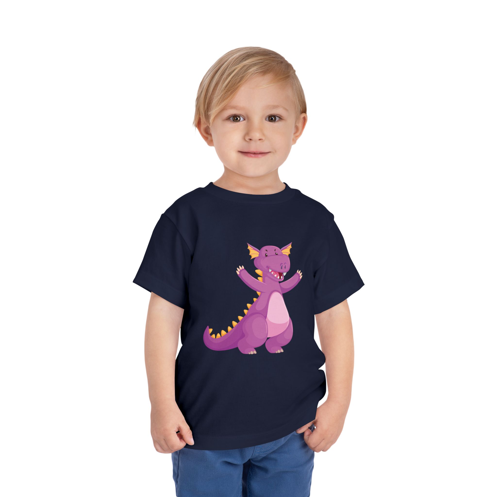Cute Purple Dragon Toddler T-Shirt – Playful Dino Costume Graphic Tee for Kids, Boys & Girls. - Image 22