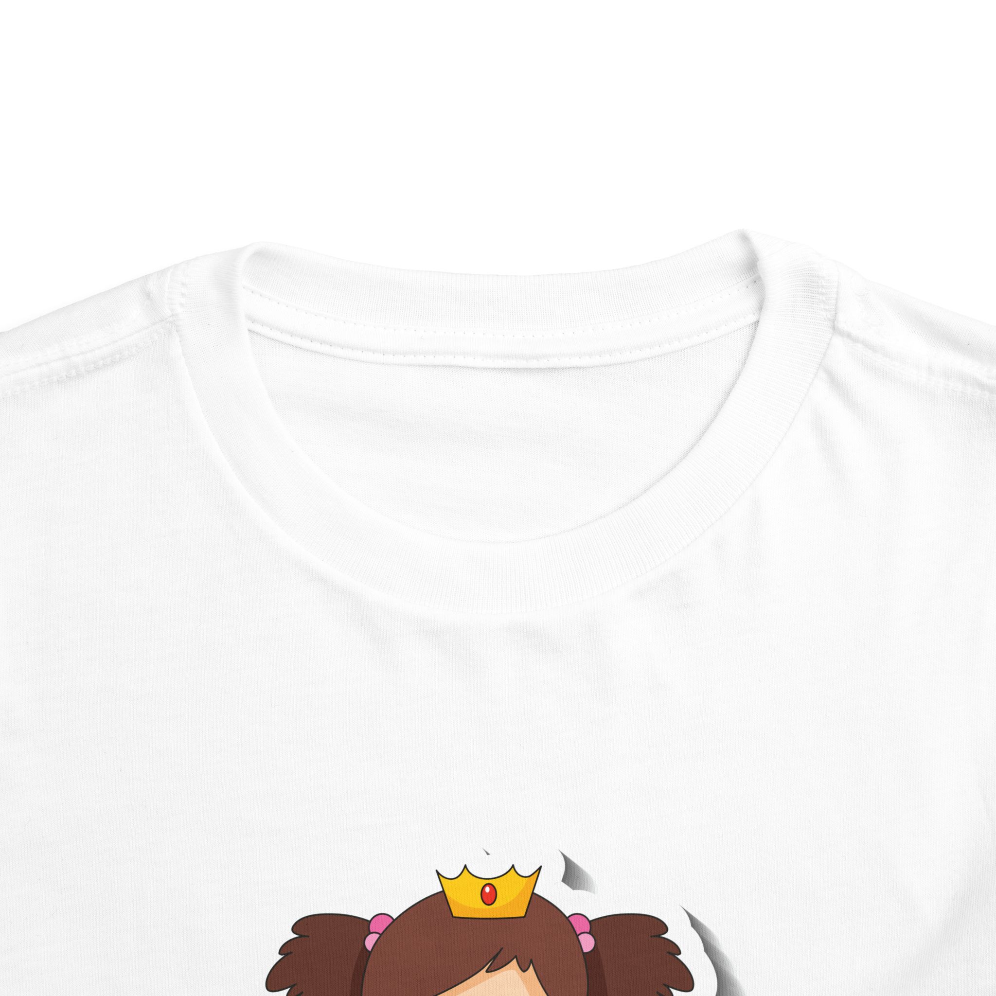 Cute Cartoon Princess Crown Toddler T-Shirt – Adorable Princess Graphic Tee for Kids, Boys & Girls. - Image 7