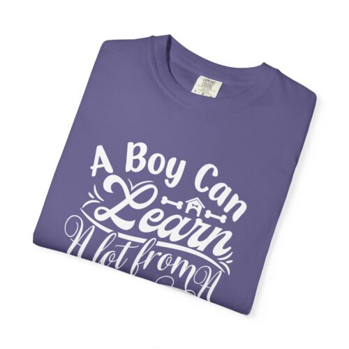 A Boy Can Learn a Lot From a Dog T-Shirt – Funny Dog Lover Tee for Boys & Dog Owners. - Image 34