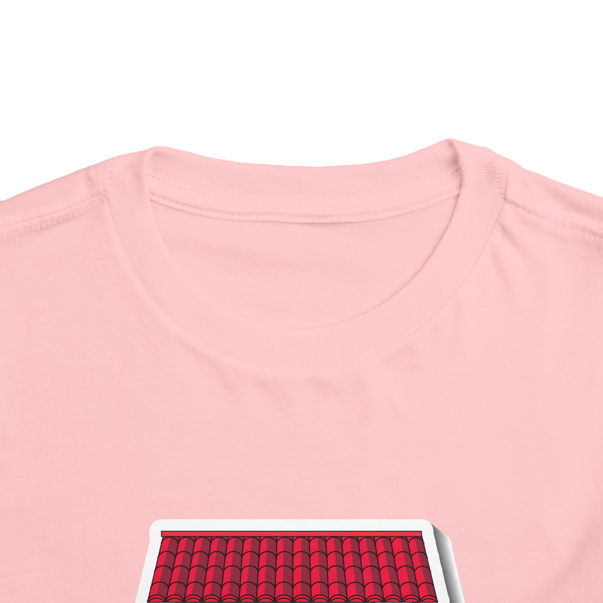 Cute Red Roof House Toddler T-Shirt – Adorable Home Illustration Graphic Tee for Kids, Boys & Girls. - Image 23