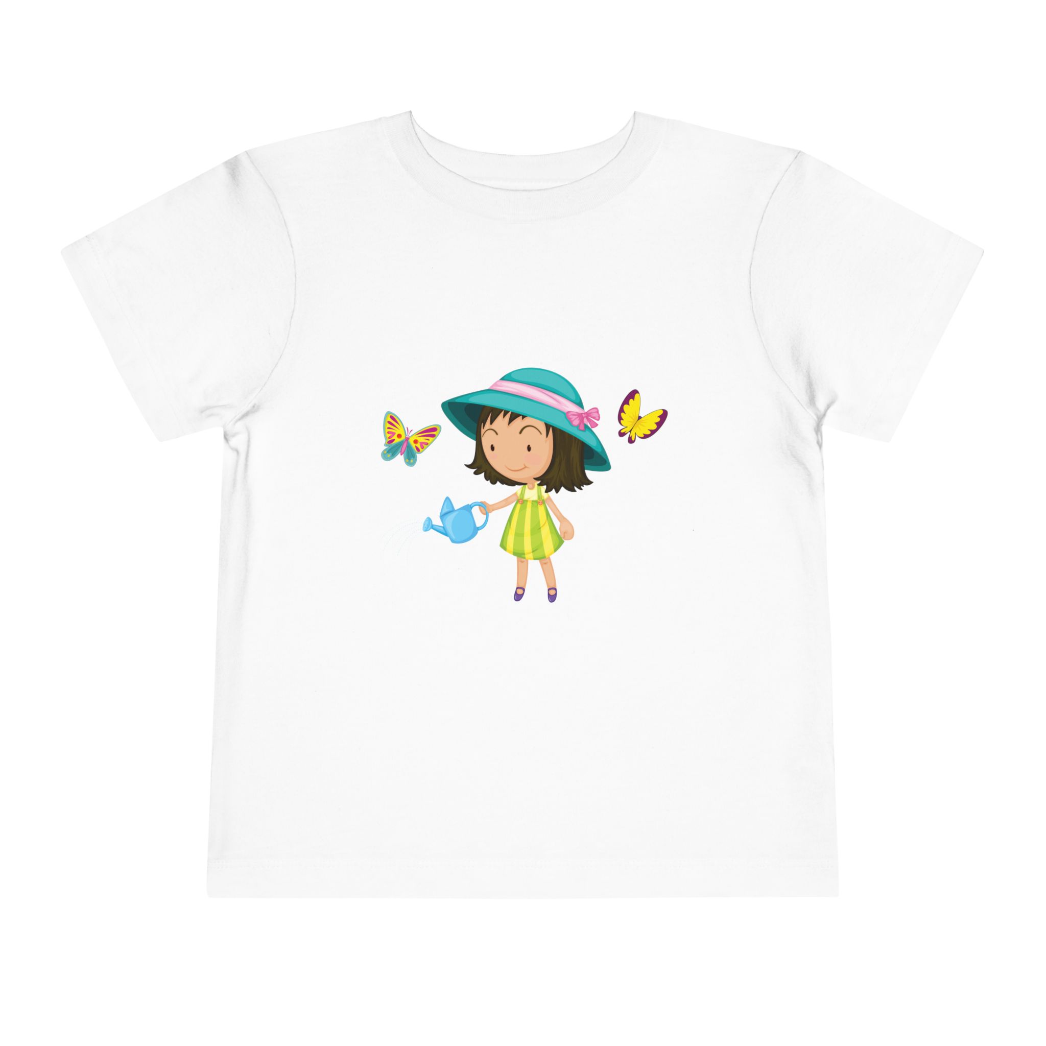 Cute Little Gardener Girl with Butterflies Toddler T-Shirt – Adorable Nature Graphic Tee for Kids, Boys & Girls. - Image 5