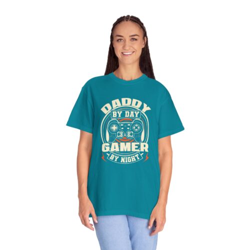 Daddy by Day Gamer by Night T-Shirt – Funny Gaming Dad Graphic Tee for Gamer Dads & Video Game Lovers. - Image 20