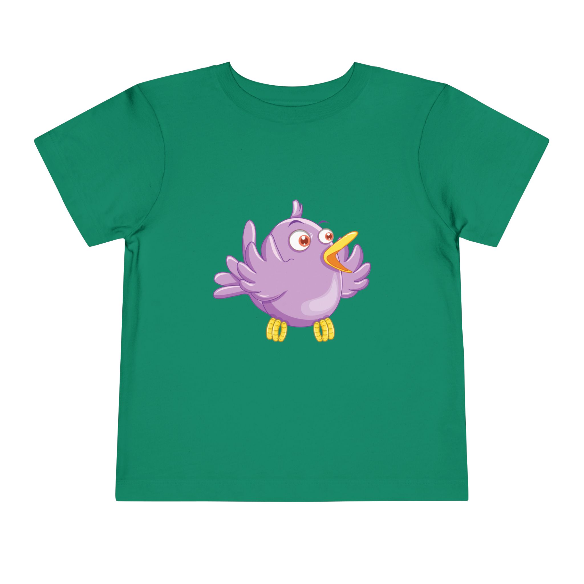 Cute Purple Cartoon Bird Toddler T-Shirt – Adorable Animal Graphic Tee for Kids, Boys & Girls. - Image 13