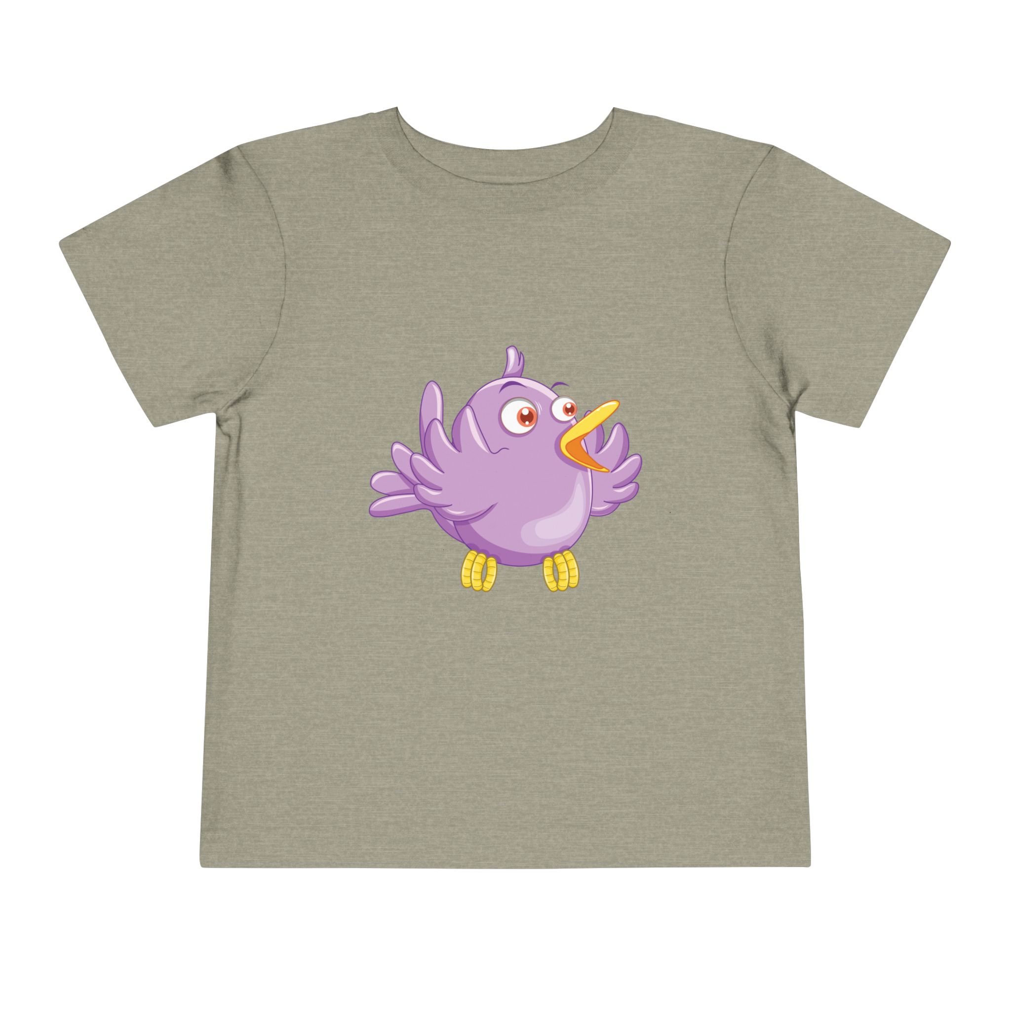 Cute Purple Cartoon Bird Toddler T-Shirt – Adorable Animal Graphic Tee for Kids, Boys & Girls. - Image 9