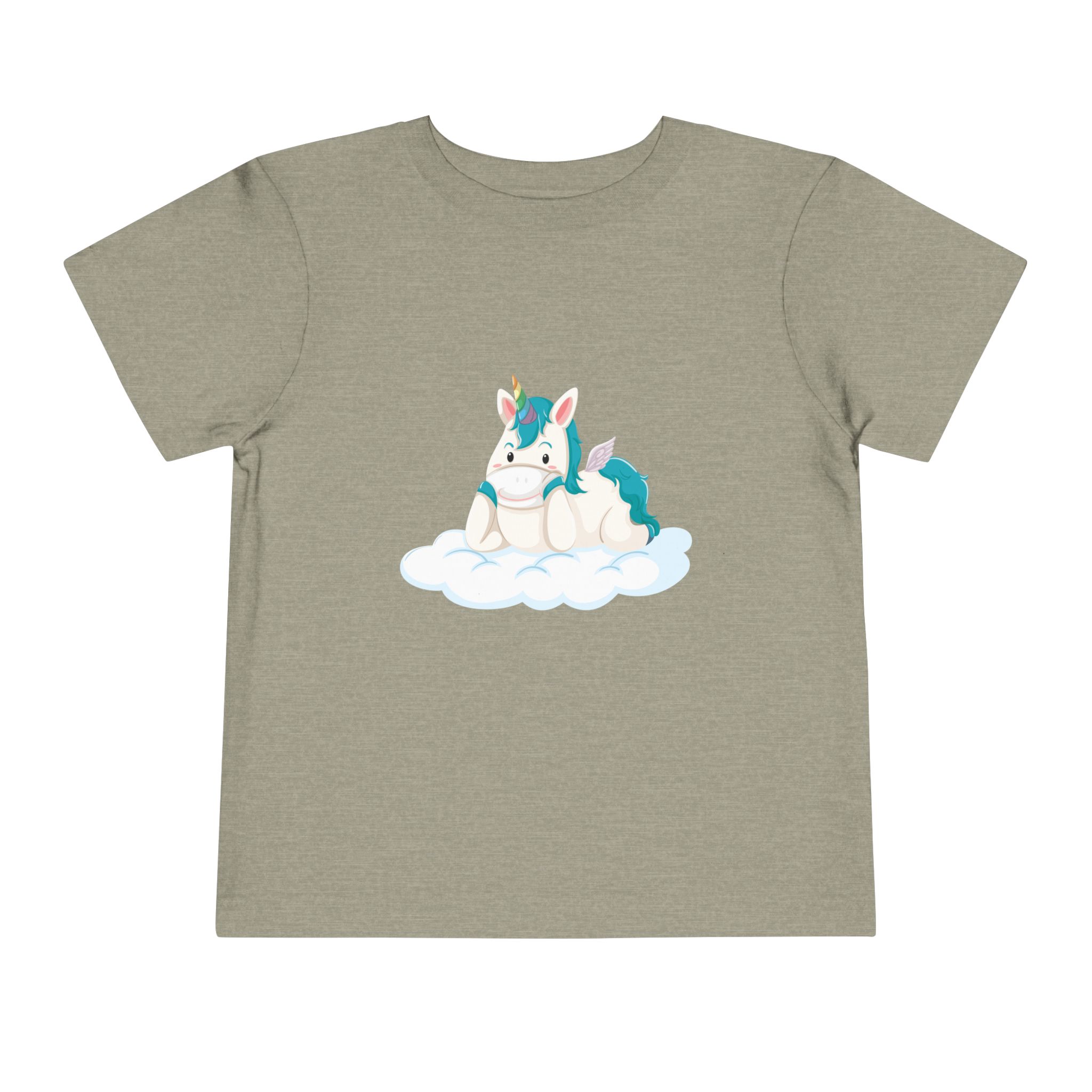 Cute Blue Unicorn on Cloud Toddler T-Shirt – Adorable Fantasy Graphic Tee for Kids, Boys & Girls. - Image 9
